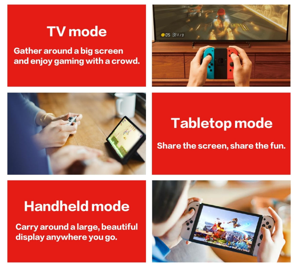 Nintendo Switch OLED Model with White Joy-Con E24609