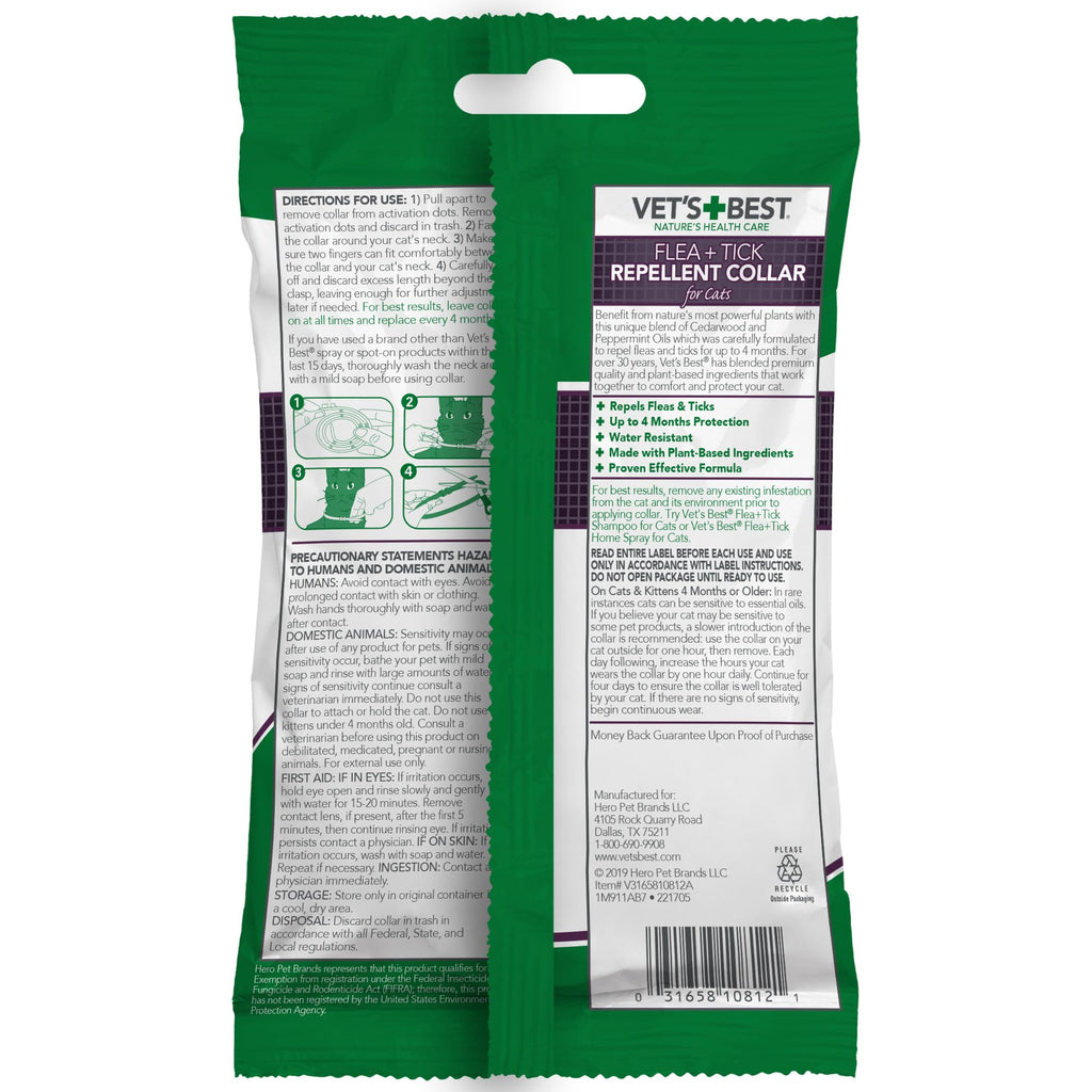 Adjustable Flea & Tick Repellent Cat Collar I14798