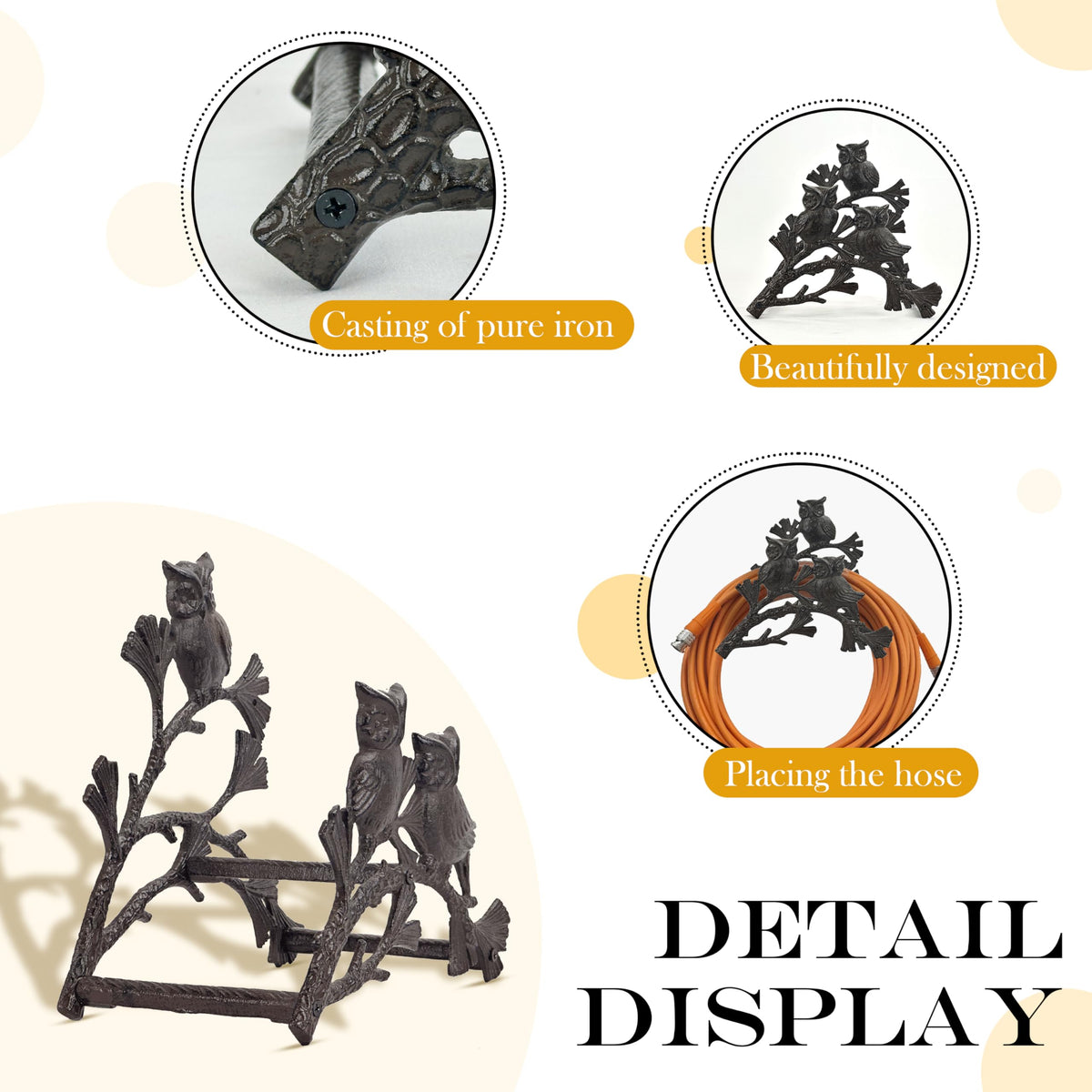 Cast Iron Garden Hose Holder D86645