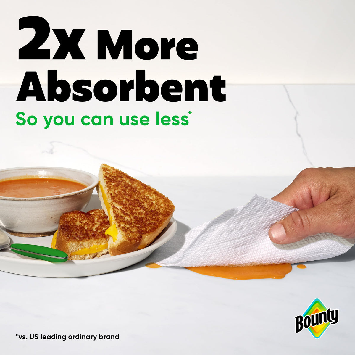 White Paper Towels, 2 Triple Rolls I2304