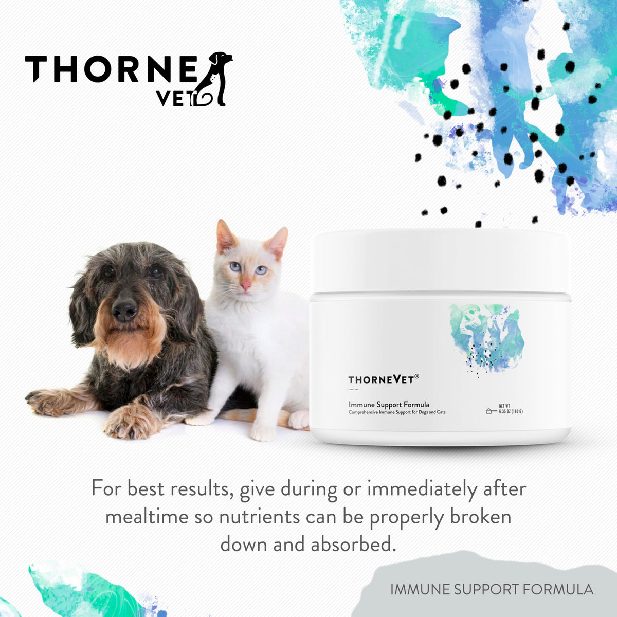 Immune Support Powder for Dogs & Cats, 90 Scoops W78357
