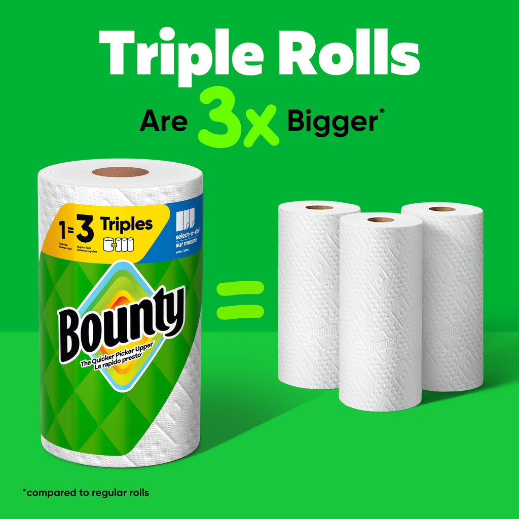 White Paper Towels, 2 Triple Rolls I2304
