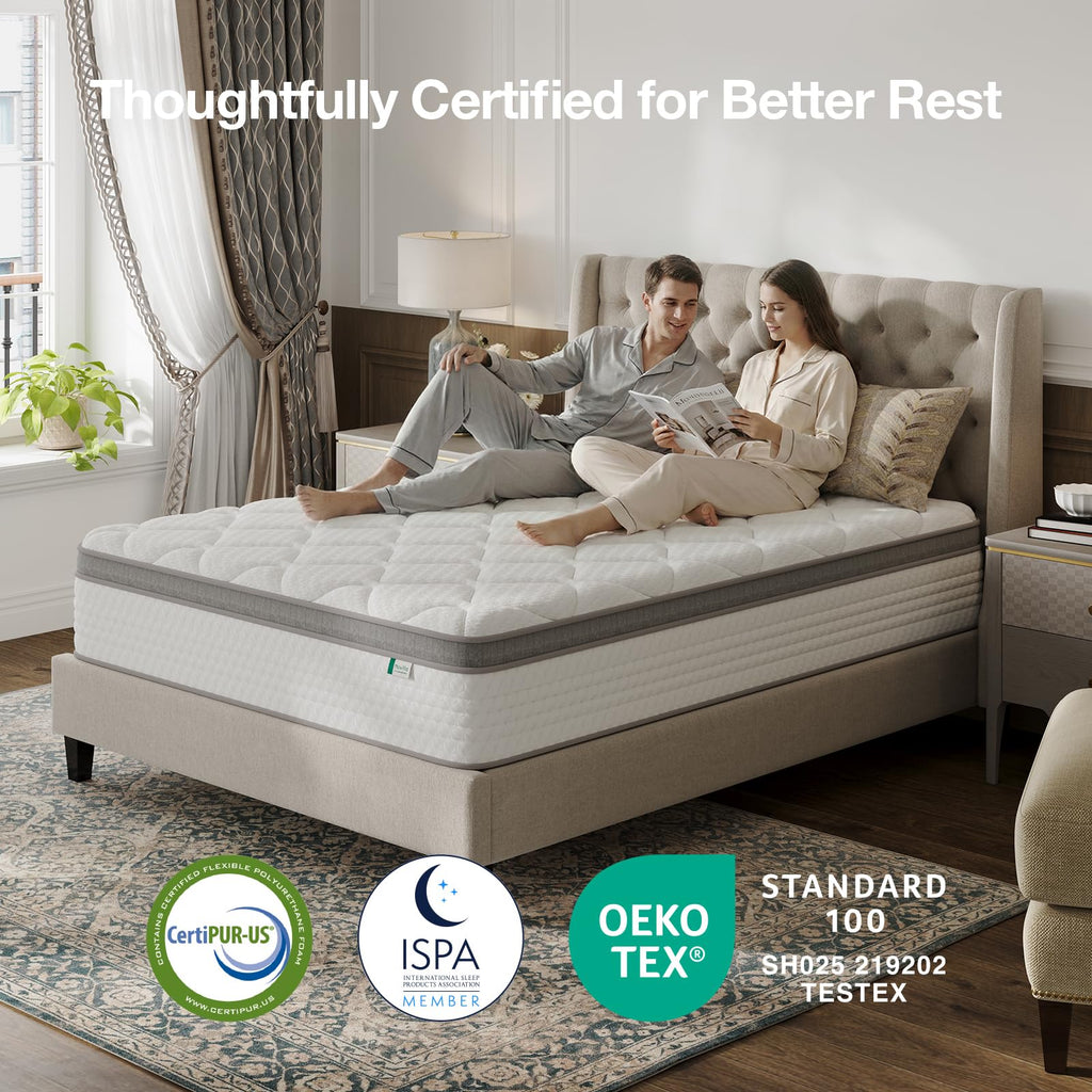 Full Size 12 Inch Hybrid Mattress in a Box U309177