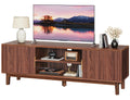 54 Inch Fluted TV Stand with Storage V555753