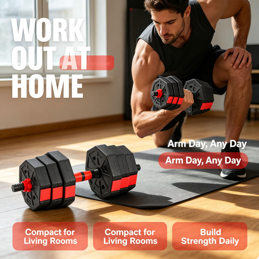 Adjustable Dumbbell Set 5-44 lbs B5726
