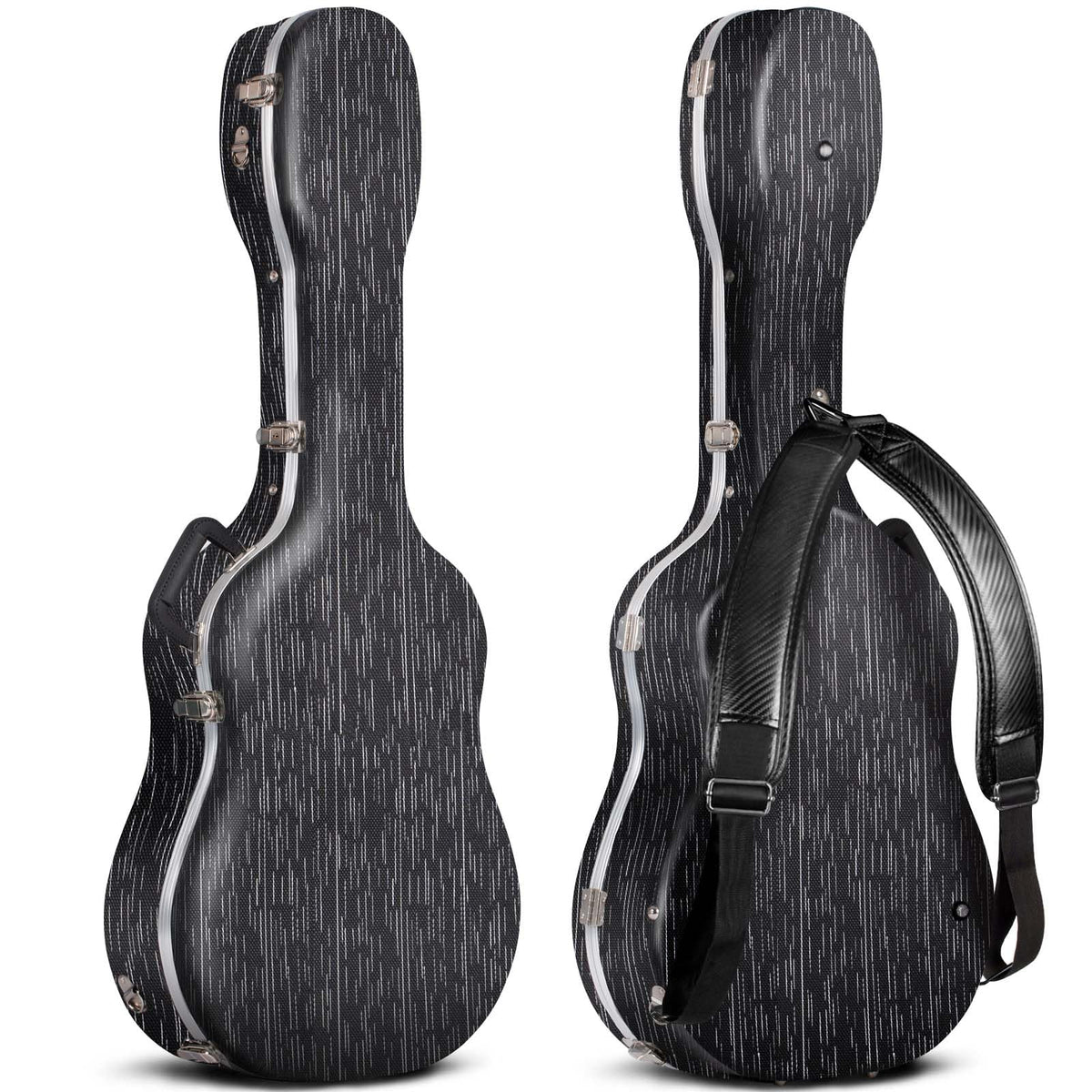 41 Inch ABS Hard Acoustic Guitar Case Black S147
