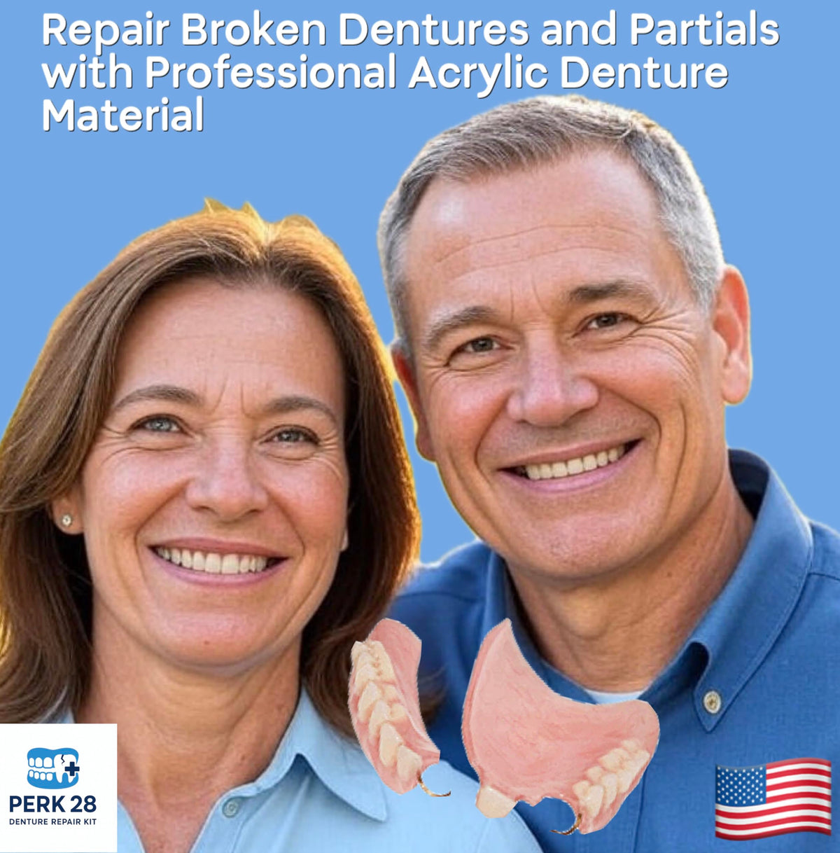 Denture Repair Kit with 28 Denture Teeth J29618
