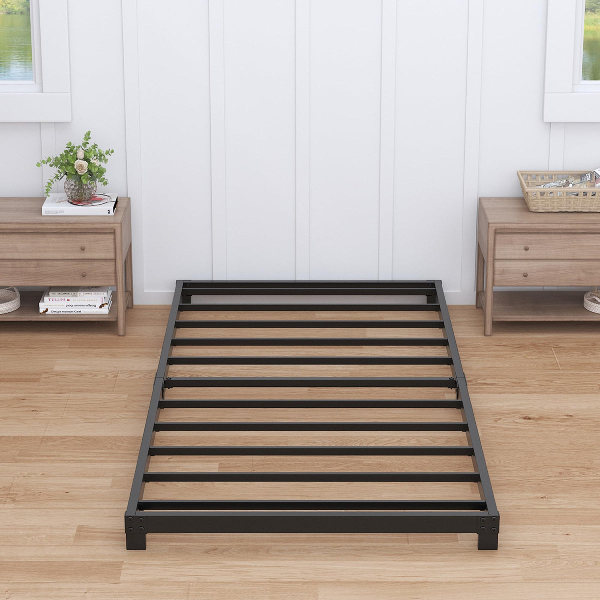 4 Inch Low Profile Twin Platform Bed Frame I678333