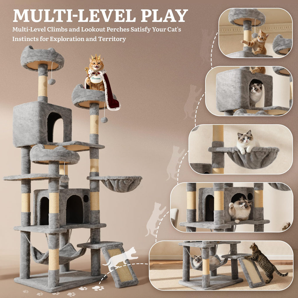 75-Inch Tall Multi-Level Cat Tree F63305