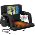 Heated Reclining Stadium Seat with Back Support and Cushion A40298