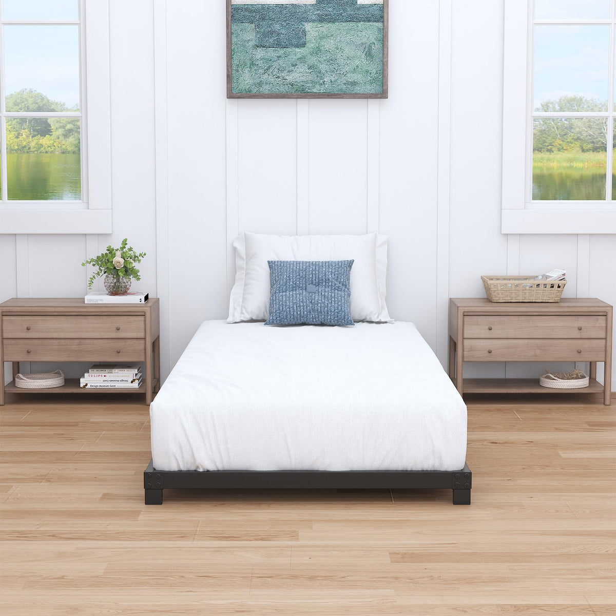 4 Inch Low Profile Twin Platform Bed Frame I678333