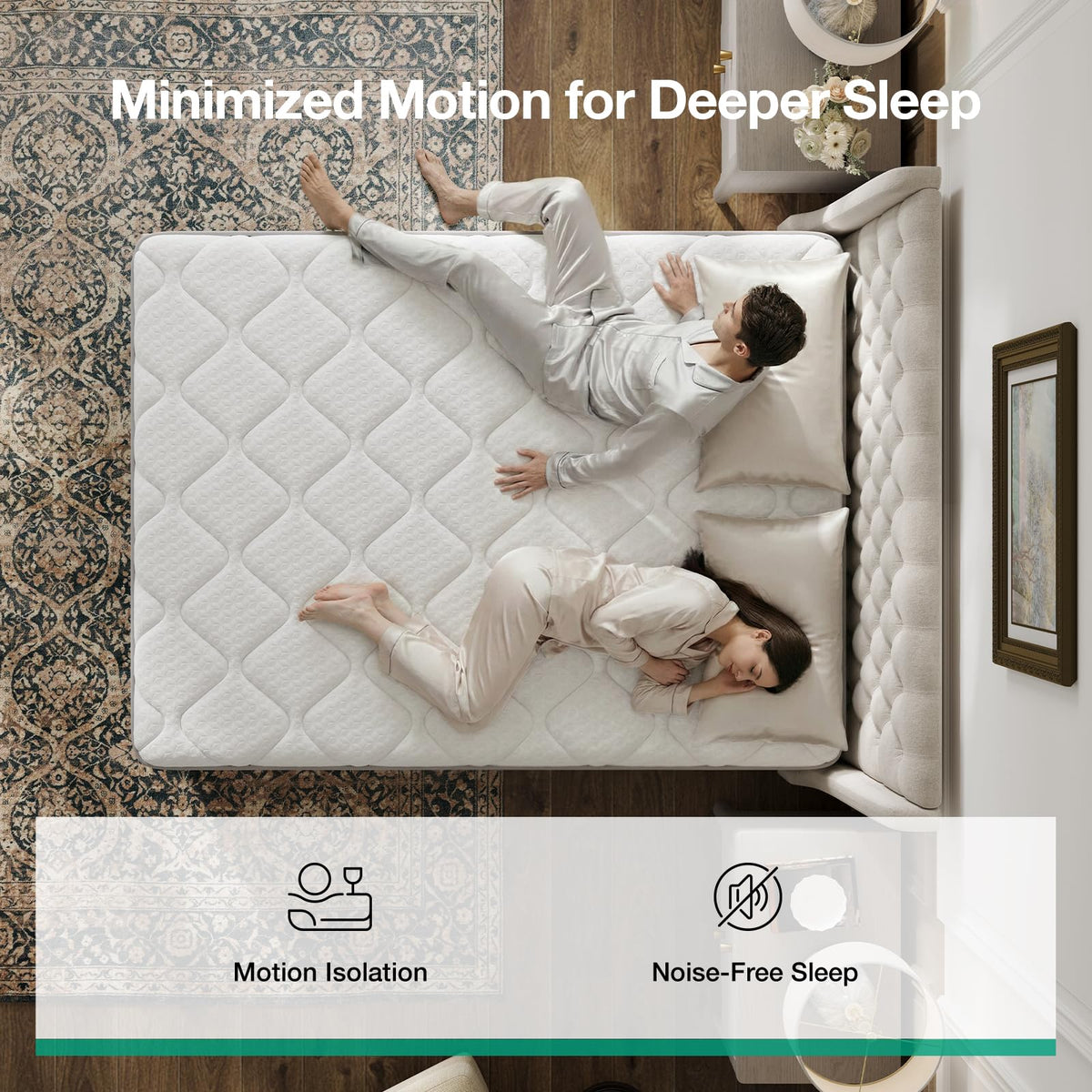 Full Size 12 Inch Hybrid Mattress in a Box U309177
