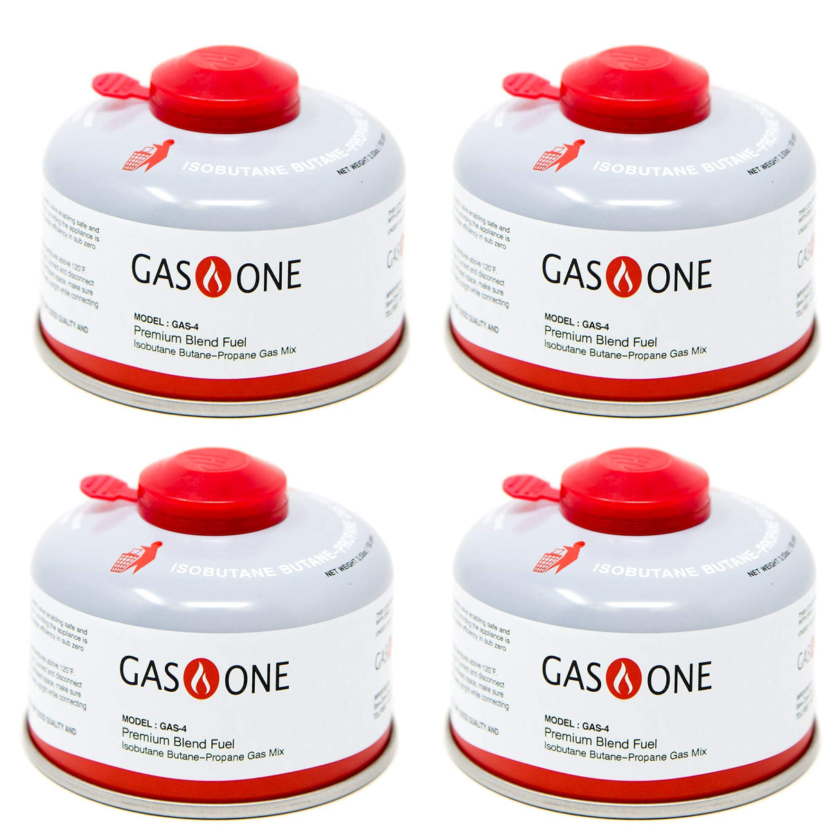 Camping Fuel Isobutane Fuel Canister 100g 4 Pack B879