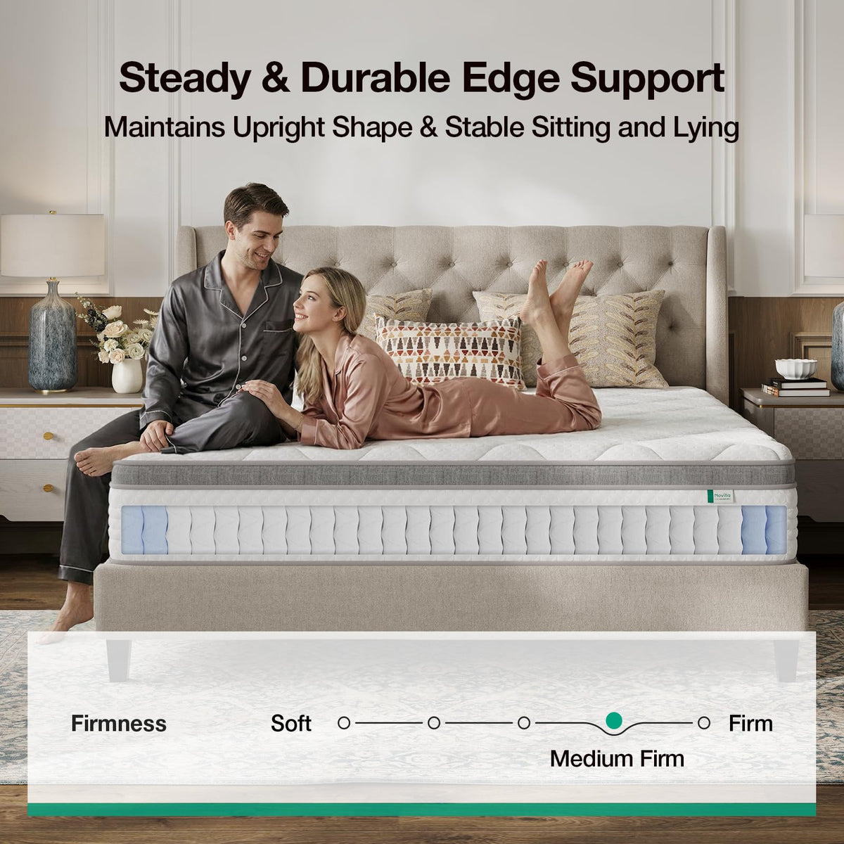 Full Size 12 Inch Hybrid Mattress in a Box U309177
