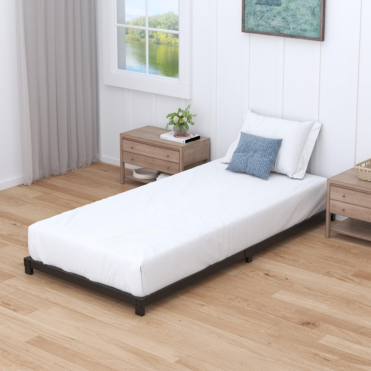 4 Inch Low Profile Twin Platform Bed Frame I678333