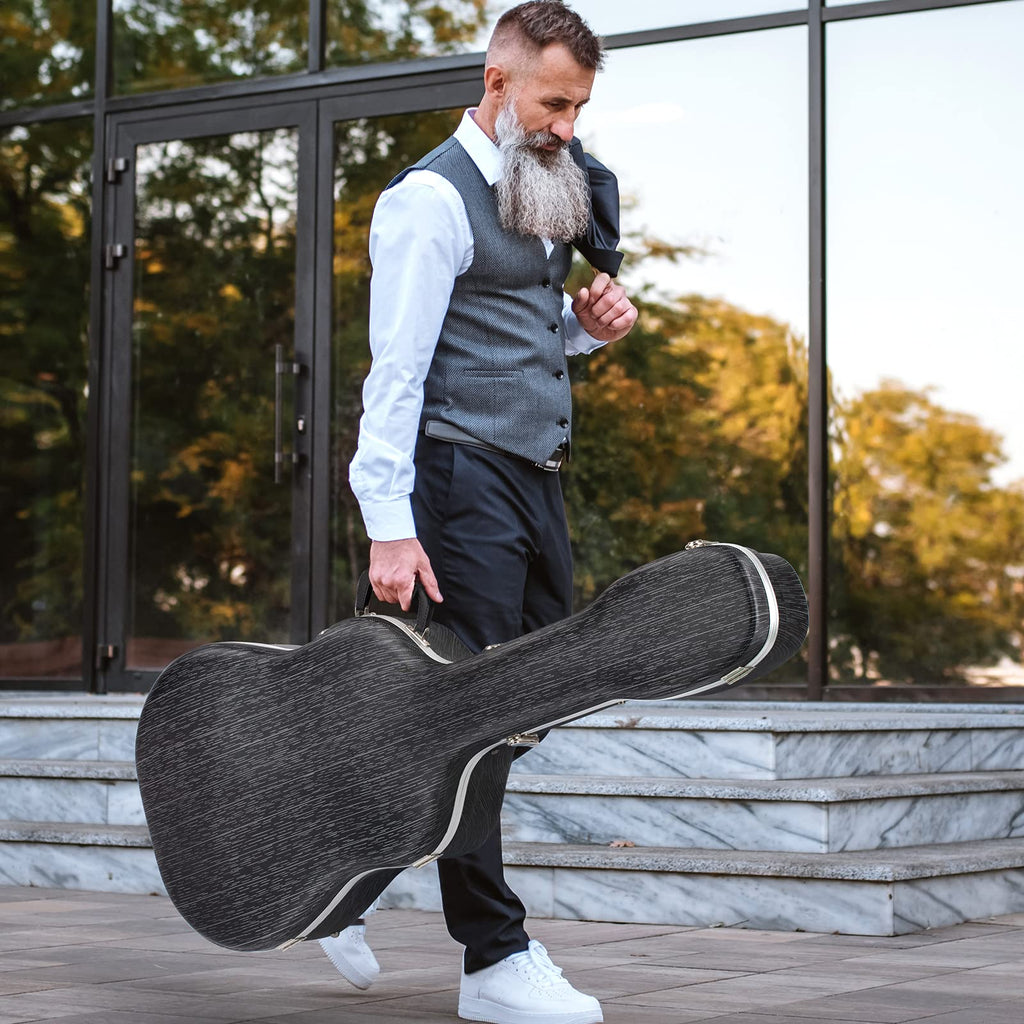 41 Inch ABS Hard Acoustic Guitar Case Black S147