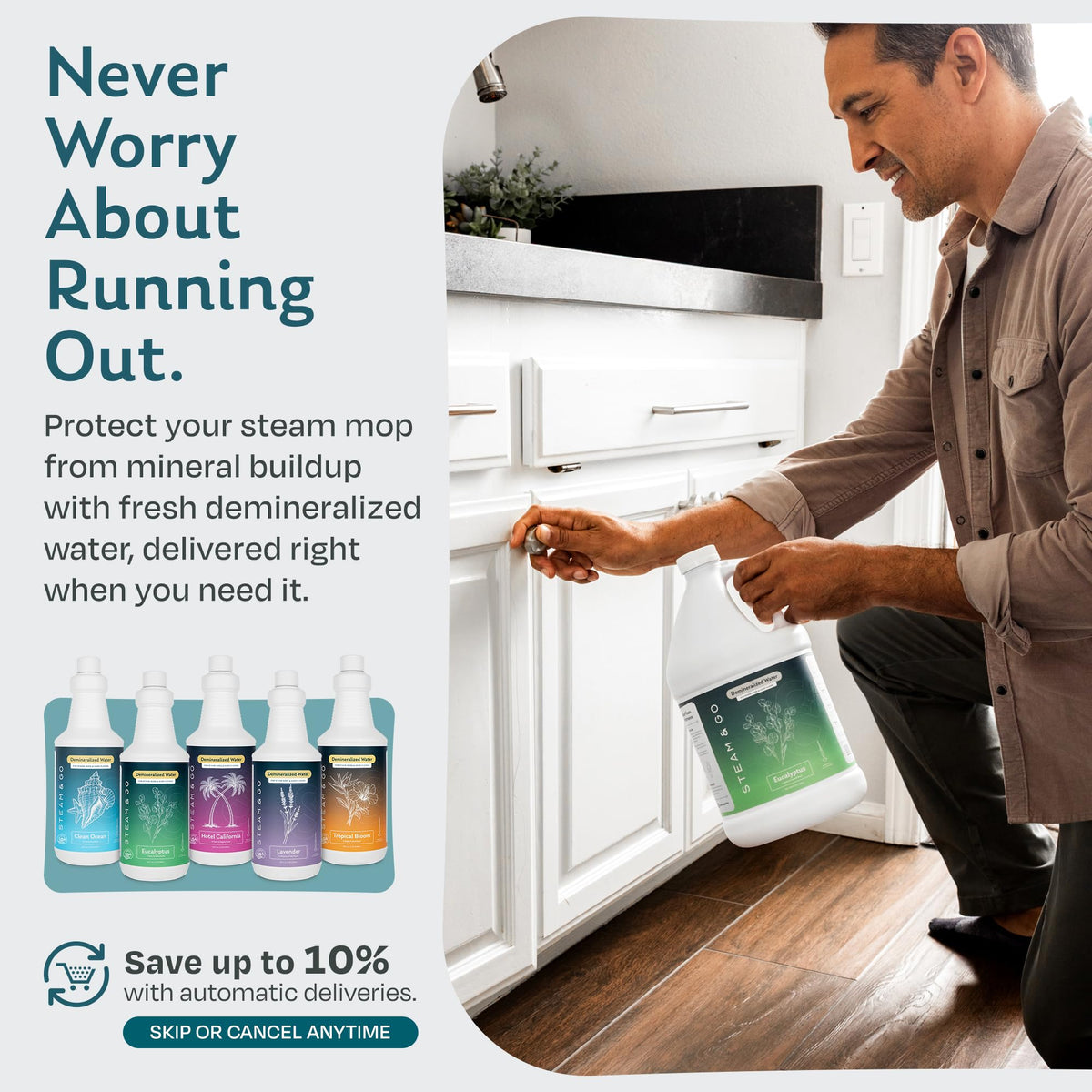 Demineralized Water for Steam Mop, 32 Ounces W537