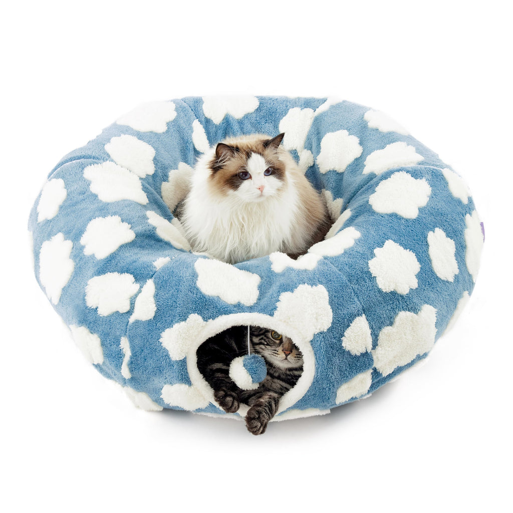 Jacquard Cat Tunnel Bed B91778