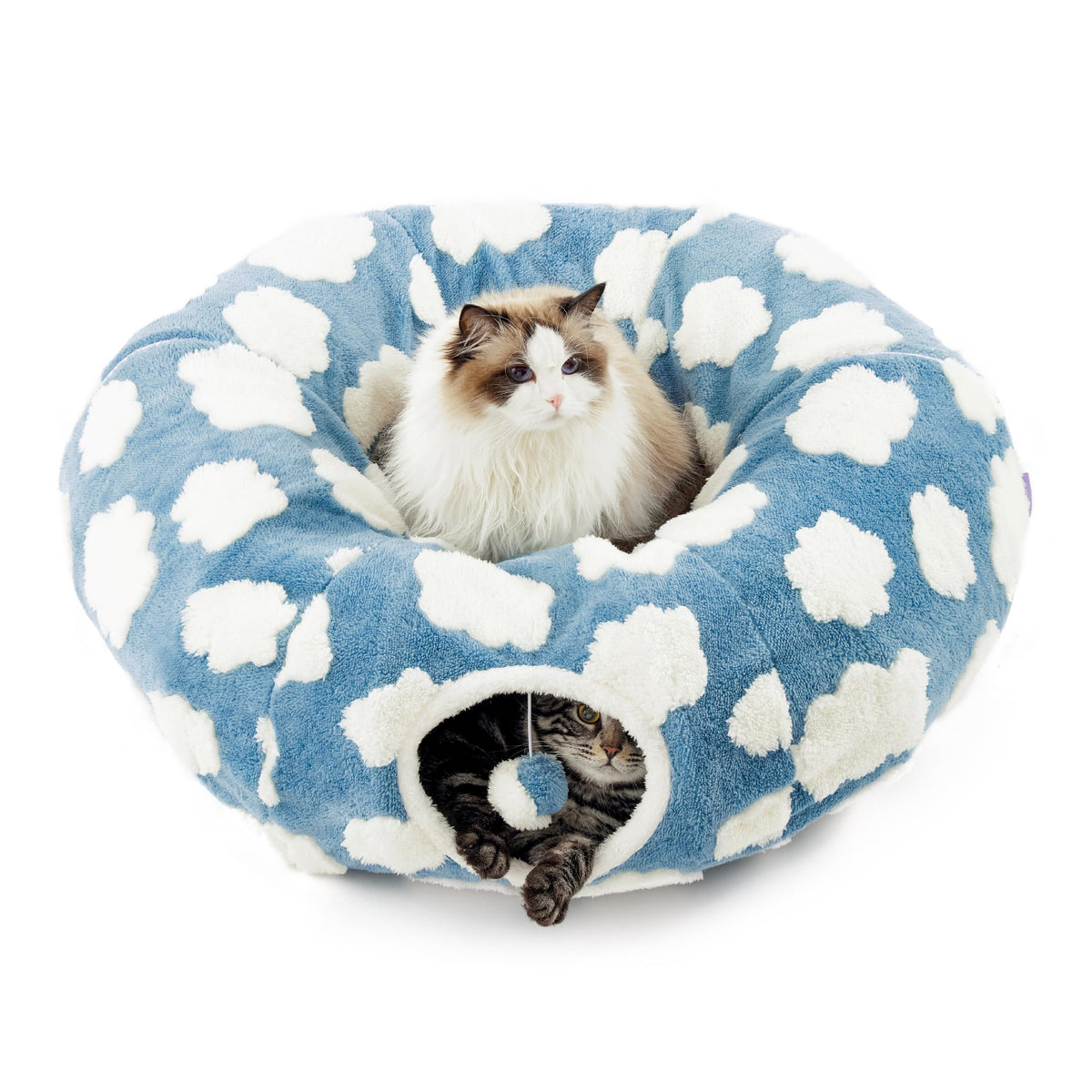 Jacquard Cat Tunnel Bed B91778