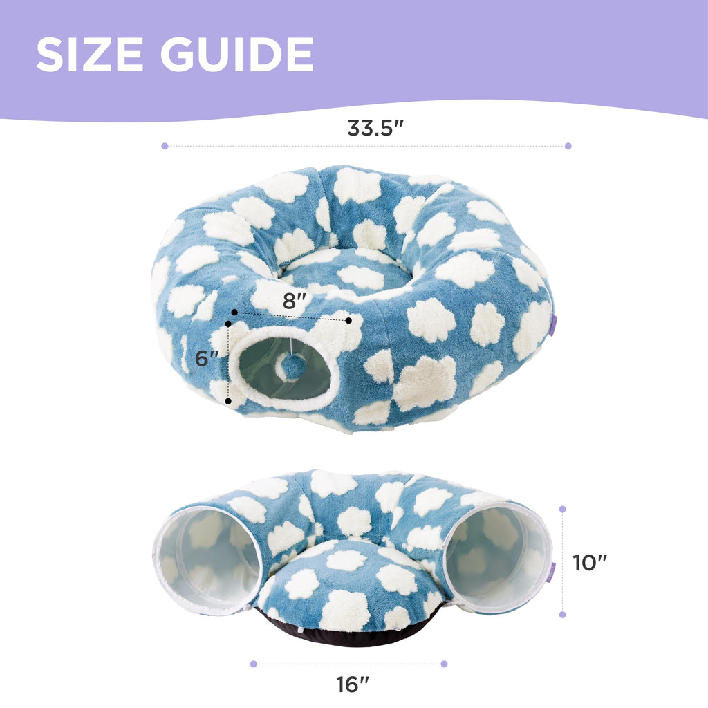 Jacquard Cat Tunnel Bed B91778