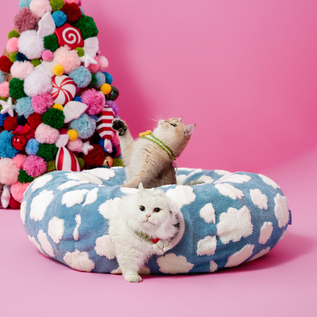 Jacquard Cat Tunnel Bed B91778