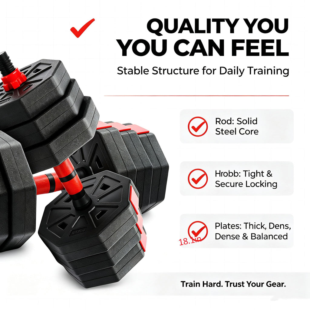 Adjustable Dumbbell Set 5-44 lbs B5726