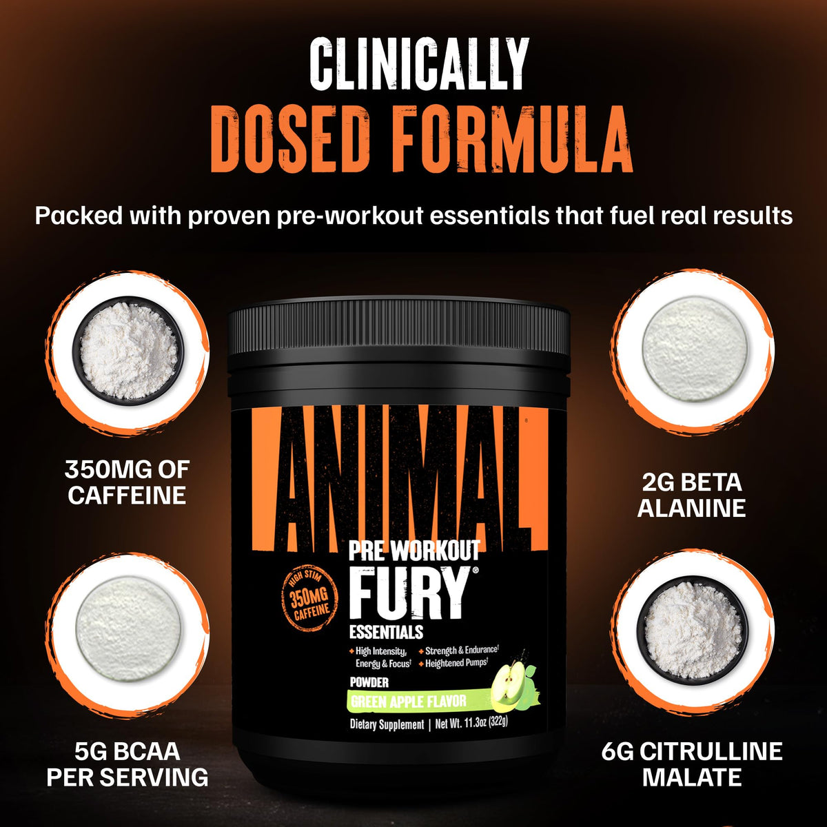 Green Apple Pre Workout Powder 20 Serving V931