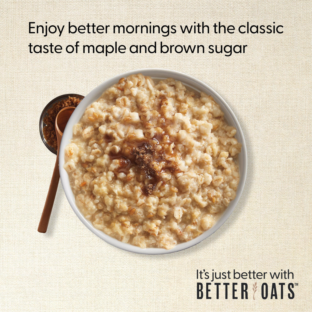 Steel Cut Maple & Brown Sugar Oatmeal 15.1 oz 6 Pack J6774