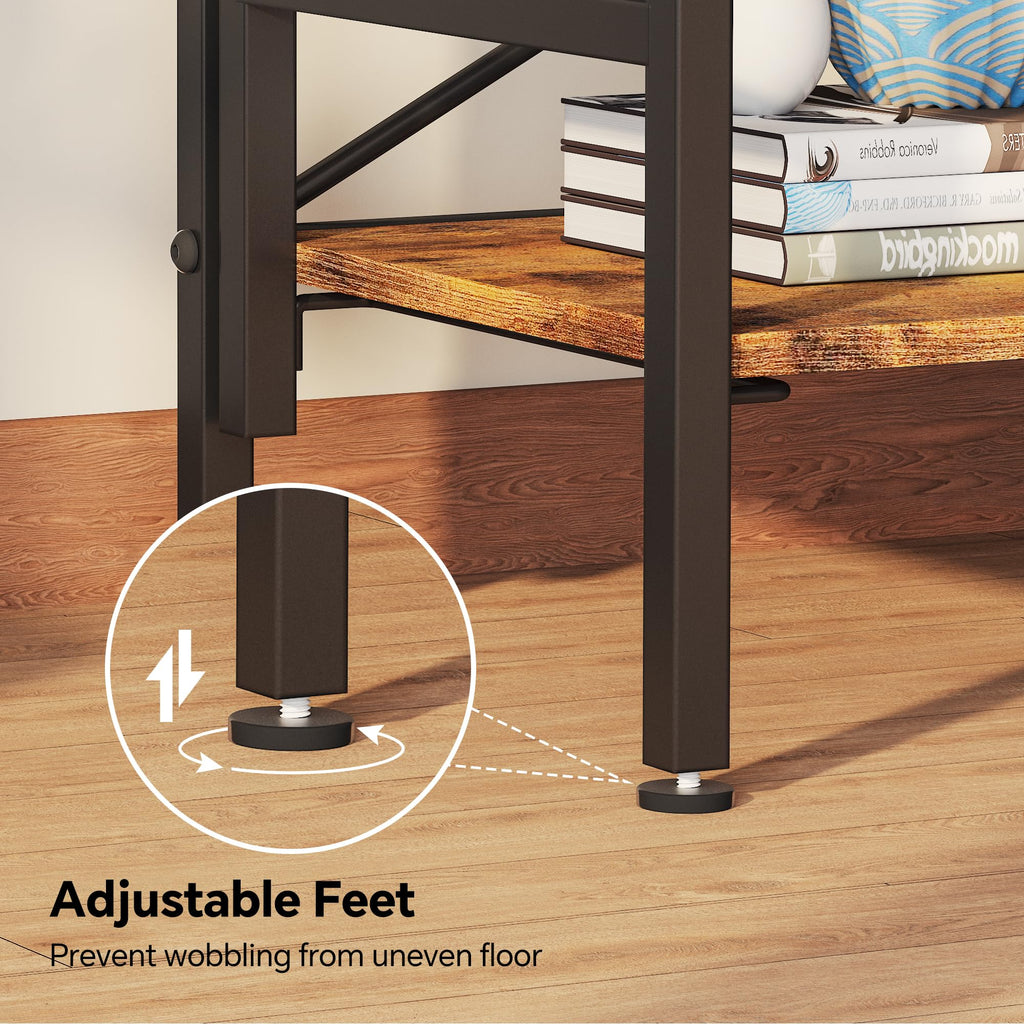 Folding 5 Tier Bookcase with X-Bracket Design U55860
