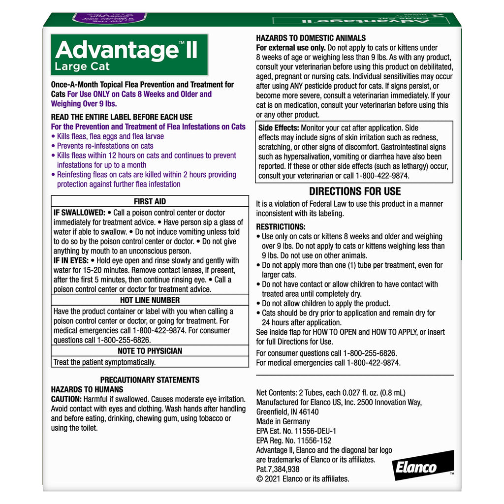 Large Cat Topical Flea Treatment & Prevention 2ct G13443