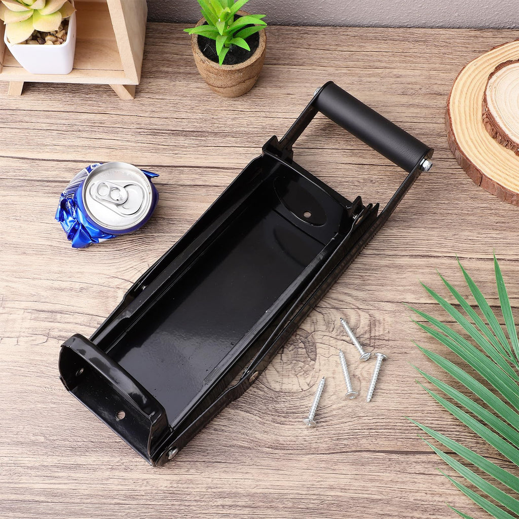 Black Heavy Duty Wall Mounted Can Crusher D25040